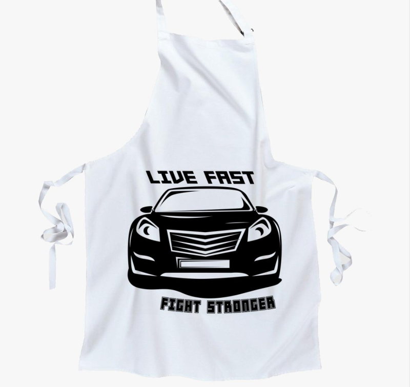 Live fast 7 kötény