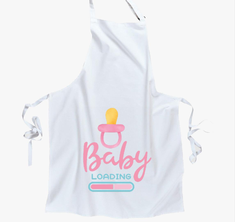 Baby loading rózsaszín kötény