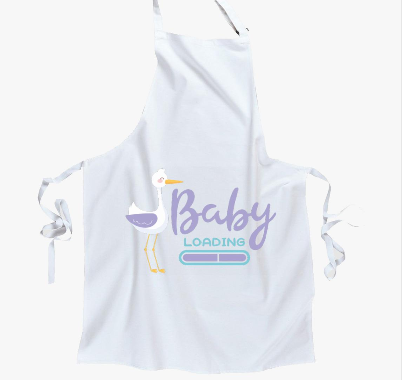 Baby loading gólyás kötény