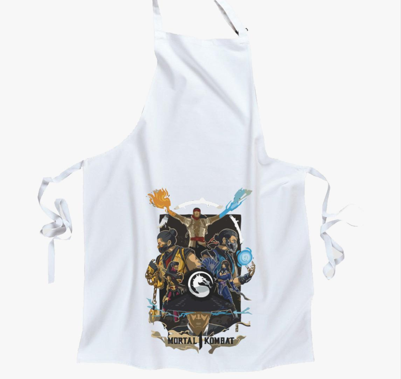 Mortal Kombat 1 characters cover kötény