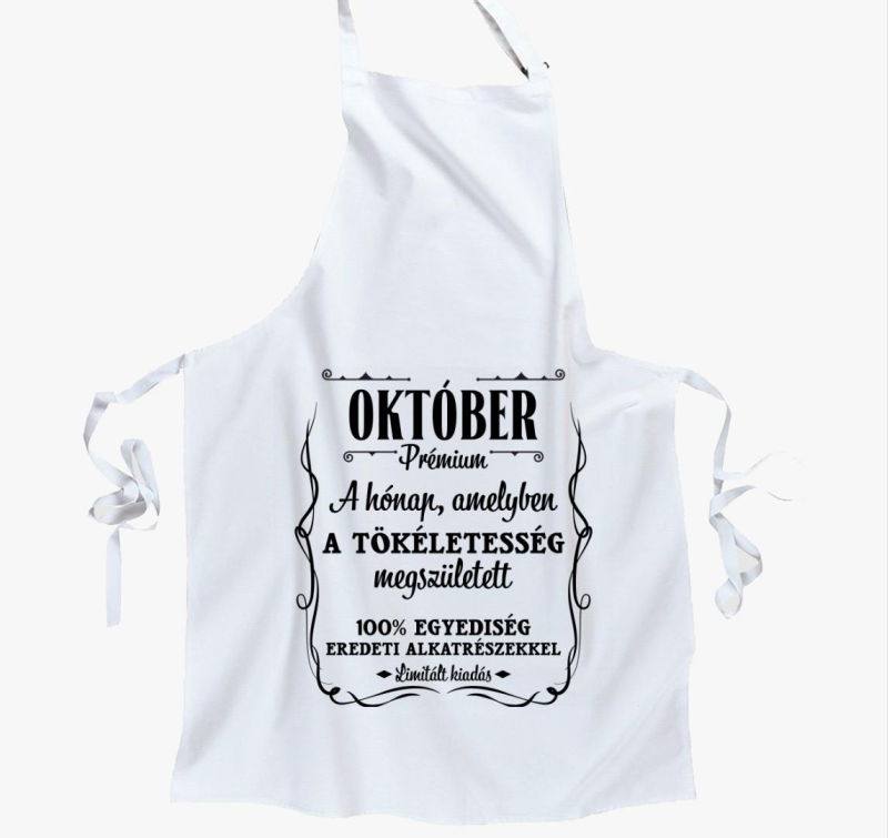 Október a hónap amelyben a tökéletesség megszületett kötény