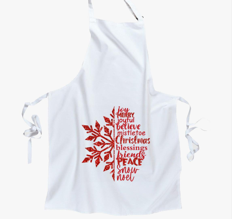 Xmas snowflake kötény