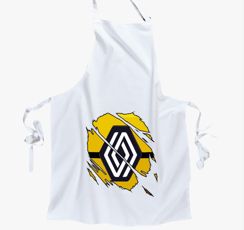 Repedezett Renault kötény