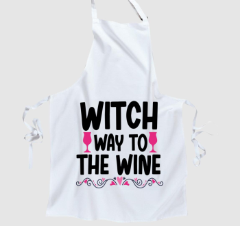 witch wine kötény