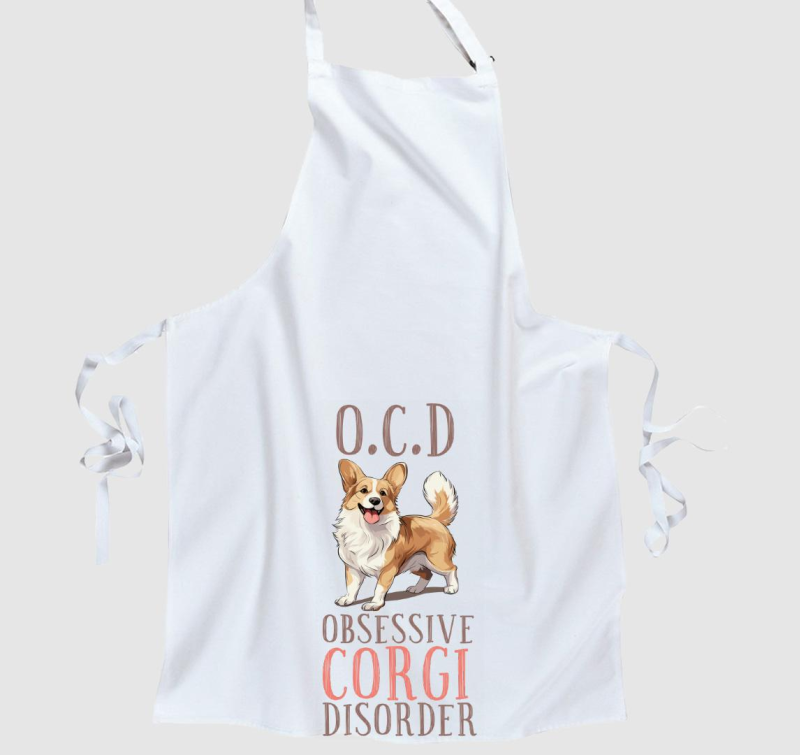 corgi OCD kötény