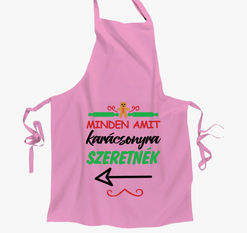 Minden amit karácsonyra szeretnék balra páros kötény