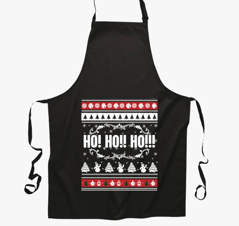 Ho ho ho karácsonyi mintás kötény