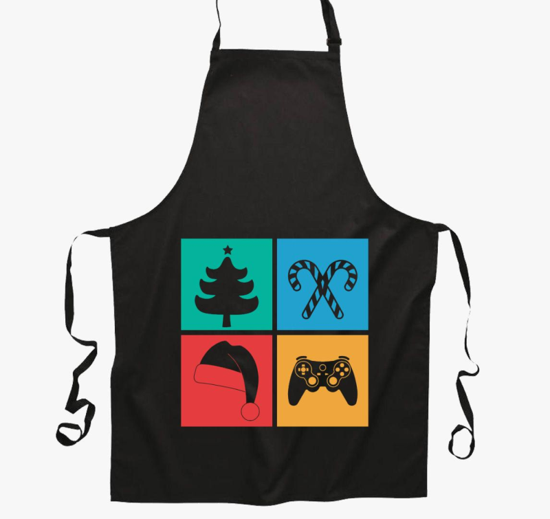 Gamer karácsonyos kötény