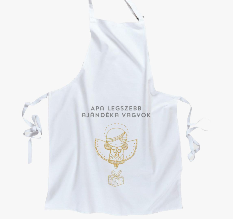 Apa legszebb ajándéka kötény