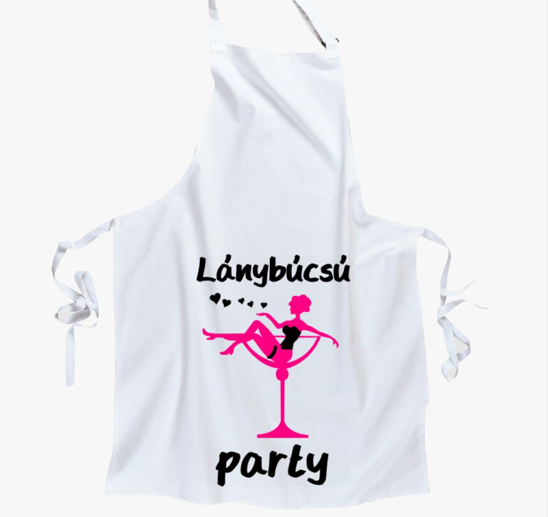 Lánybúcsú party kötény