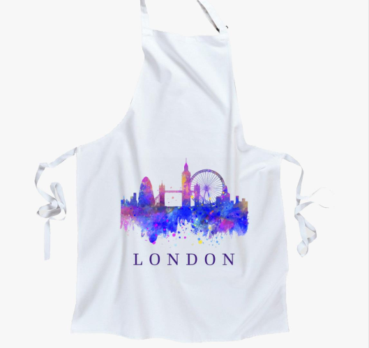 London mintás kötény