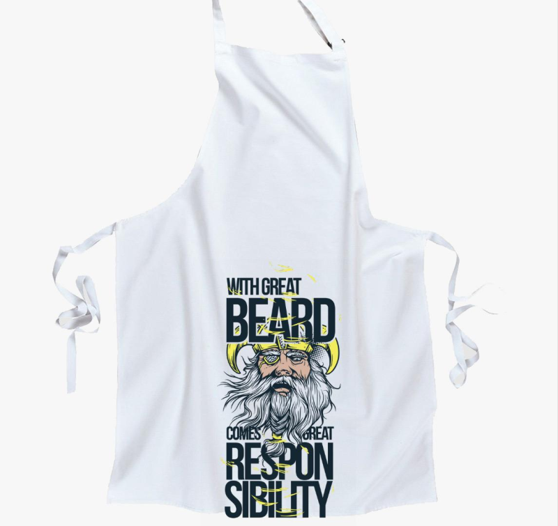 With Great Beard Comes Great Responsibility kötény