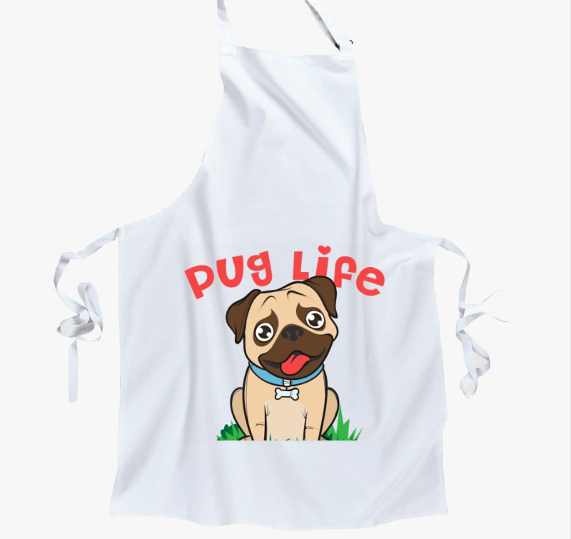 Cuki mopszos kötény