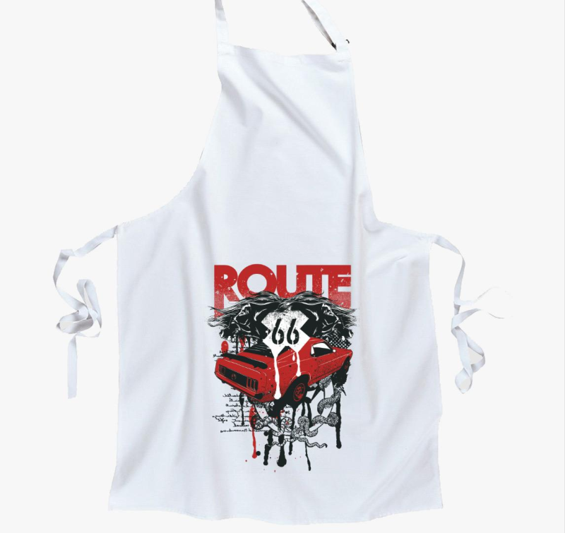 Retró autós kötény