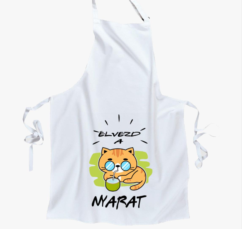 Nyaraló cicás kötény