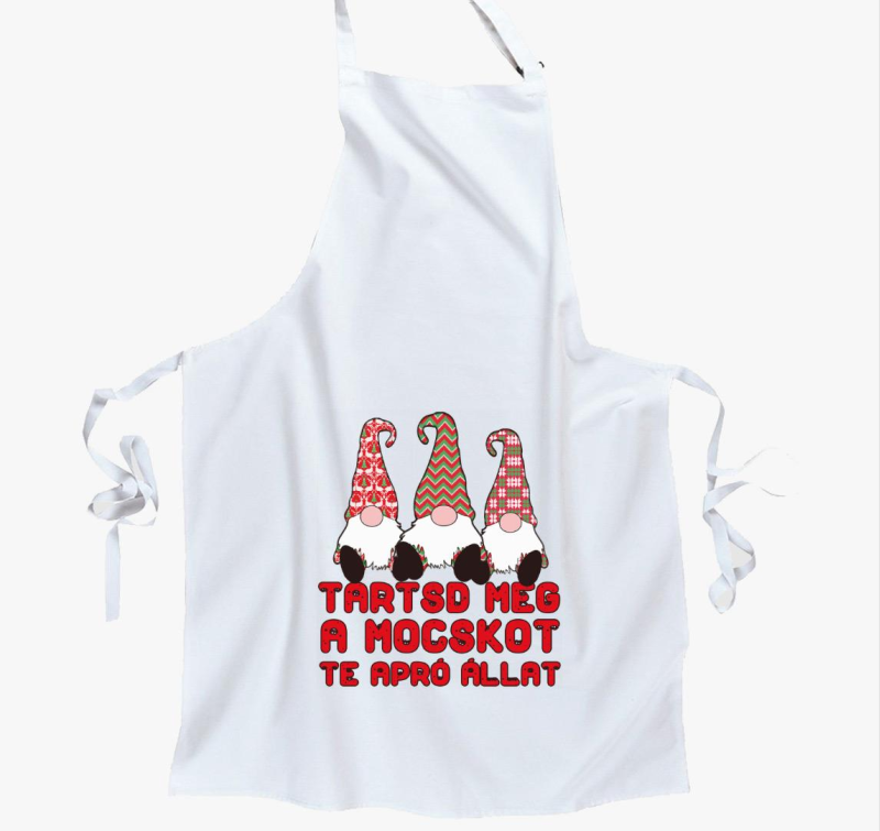 Manós karácsonyi kötény