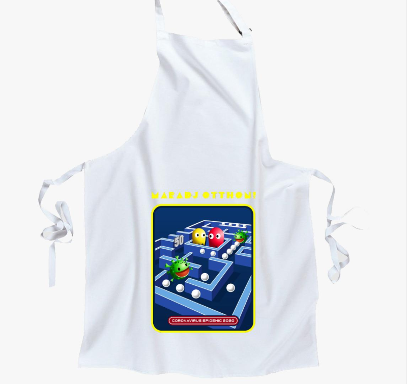 Maradj otthon pacmenes kötény