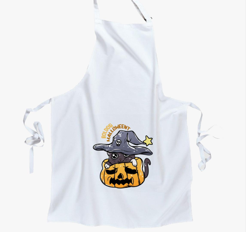 Cicás halloweeni kötény