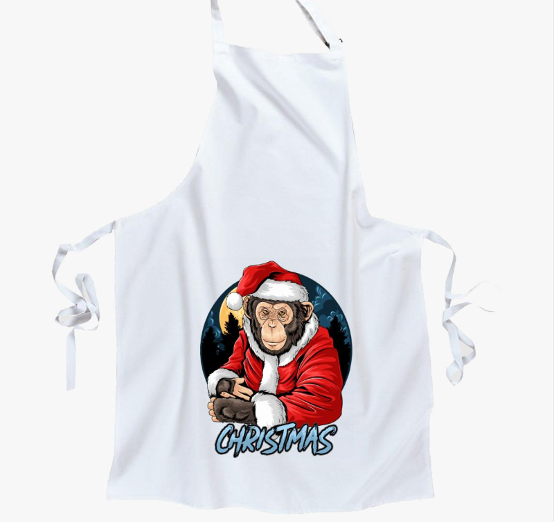 Csimpánz Mikulás kötény