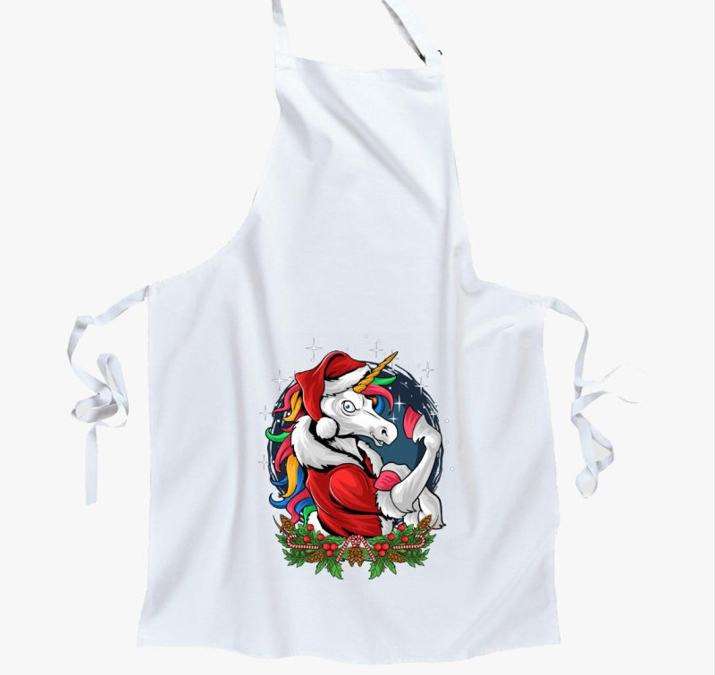 Karácsonyi unikornisos kötény