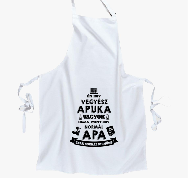 Vegyész apuka kötény