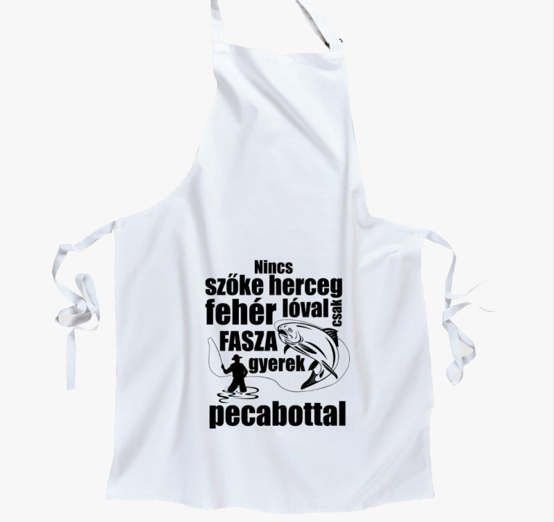 Szőke herceg pecabottal kötény
