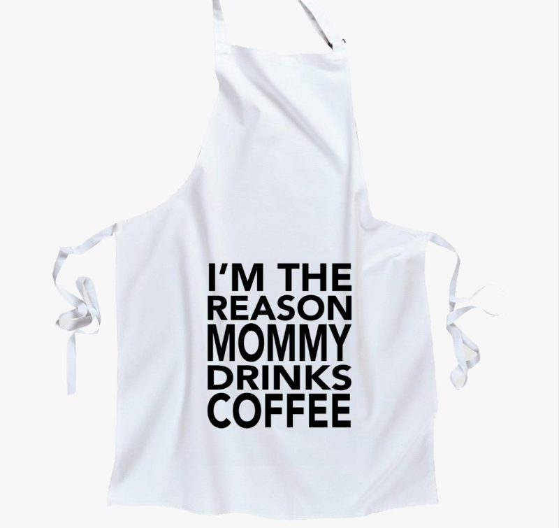 Miattam iszik kávét anyu - kötény