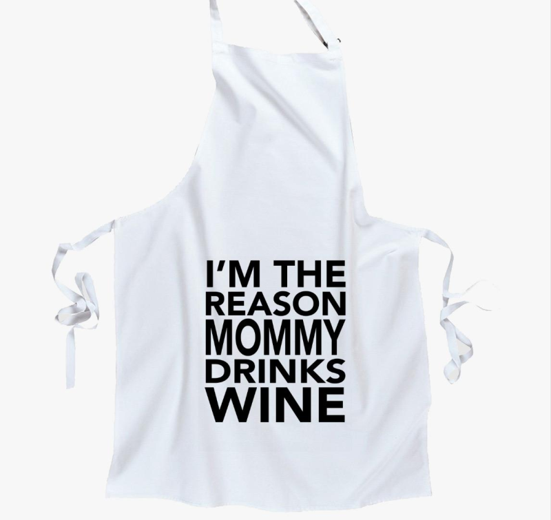 Anyu miattam iszik bort - kötény