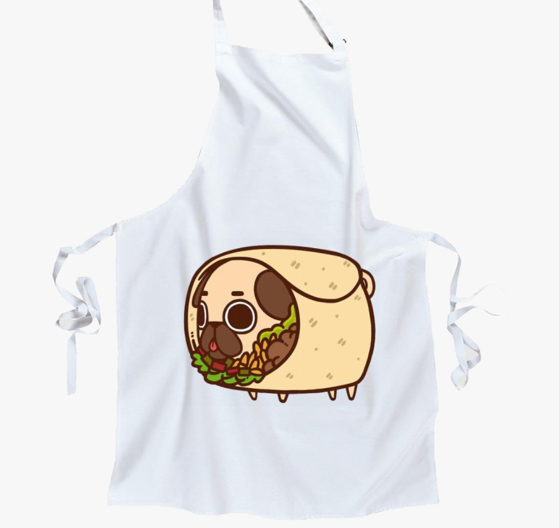 Mopsz burrito kötény