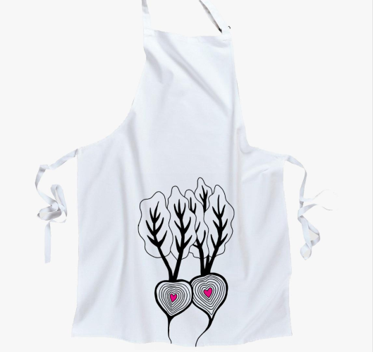 Cékla szív - vonalrajzos kötén...