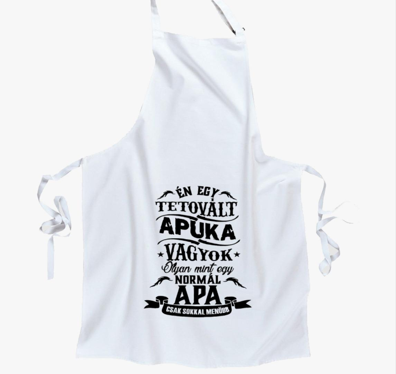 Tetovált apuka kötény