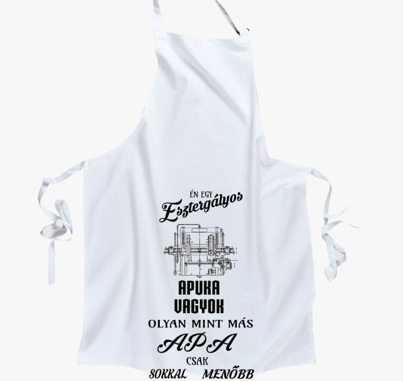 Esztergályos apuka kötény