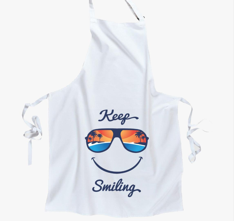 Keep Smiling  kötény - Pozitív embereknek 