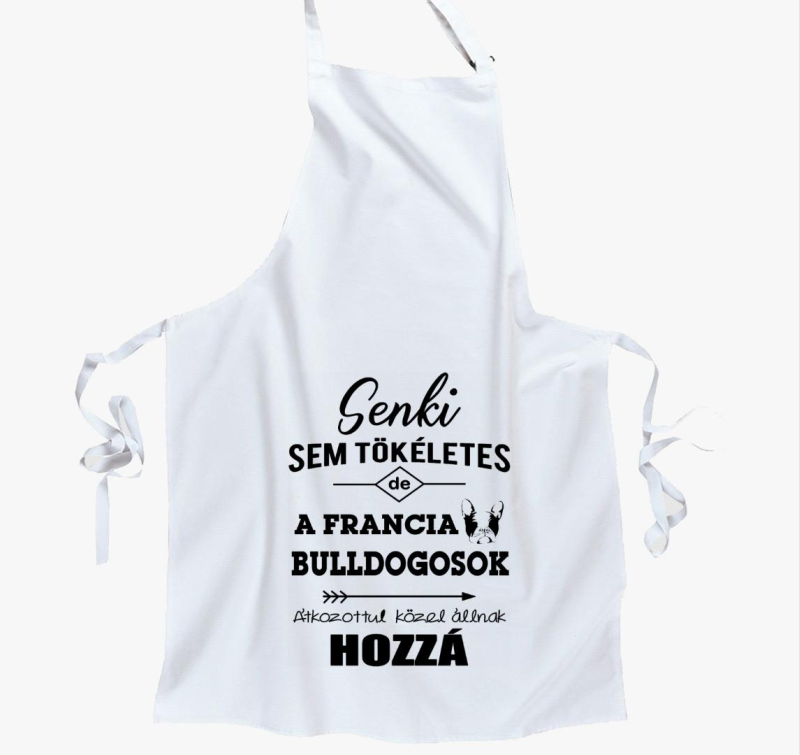 Francia Bulldogos kötény