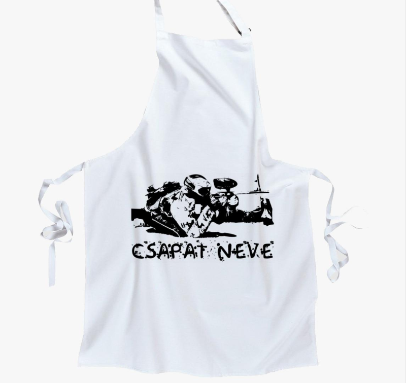 Paintballos kötény  - megadható csapatnévvel -