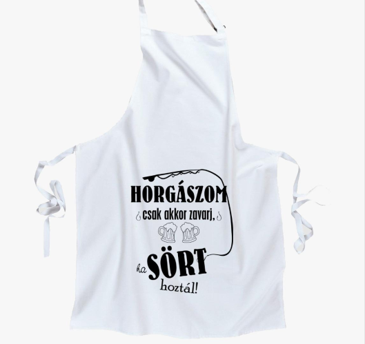 Horgászos Sörös kötény