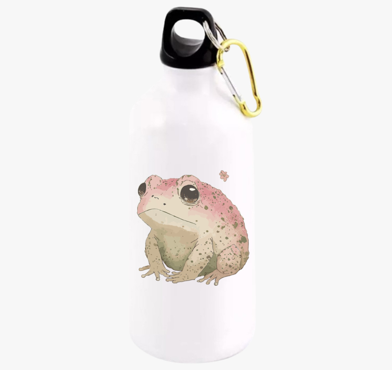 Sad pink frog kulacs
