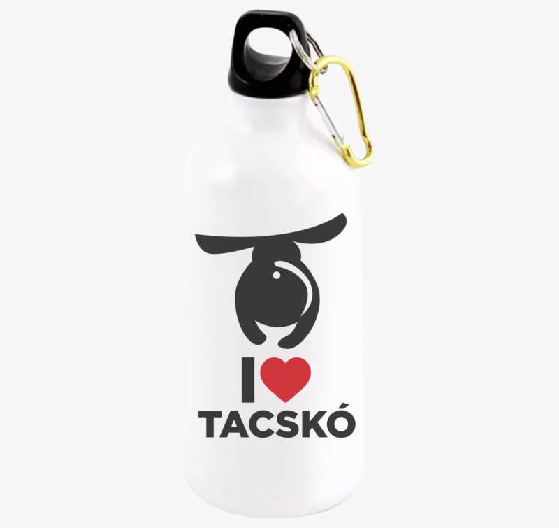 I love Tacskó design divat kulacs