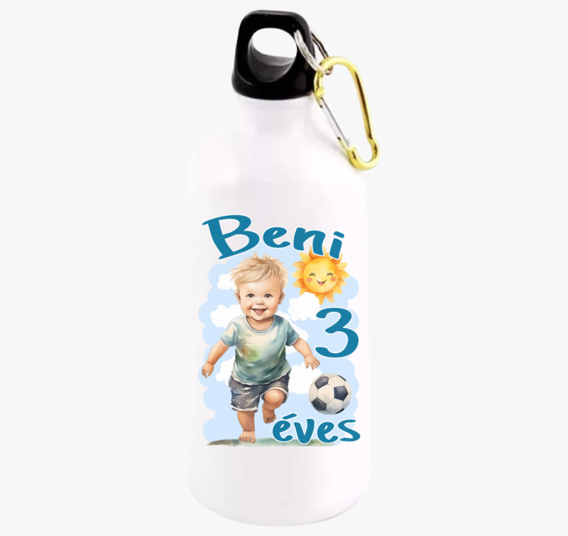 Focis kisfiú szülinapi kulacs