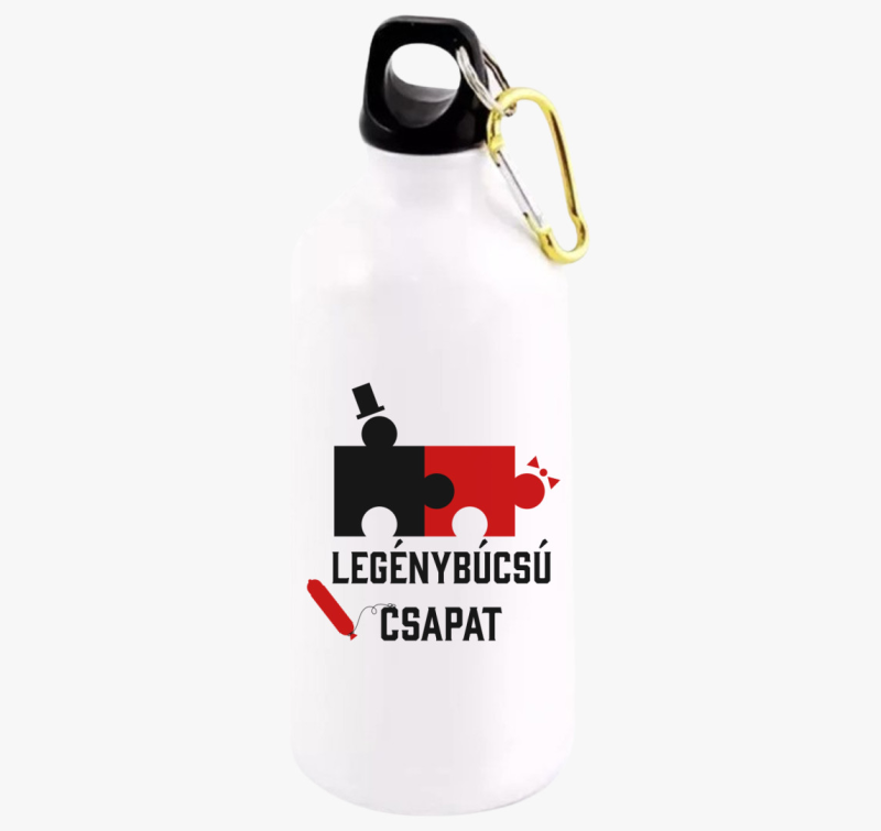 Legénybúcsú csapat vicces puzzle kulacs