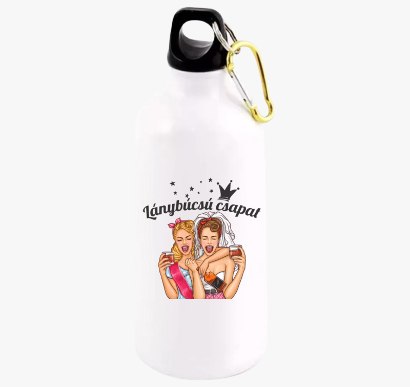 Lánybúcsú csapat barátnő kulacs