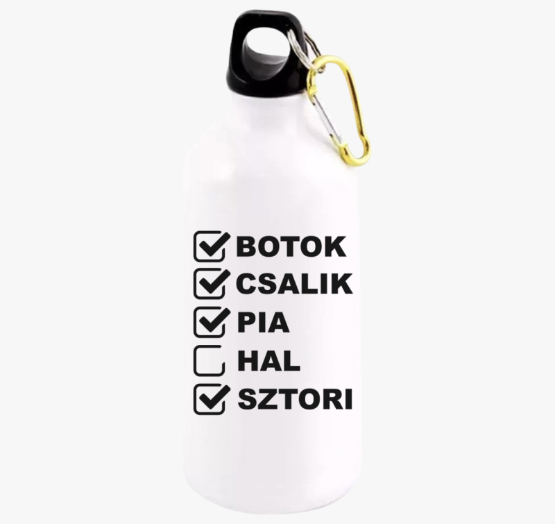 Horgászás hal nélkül kulacs