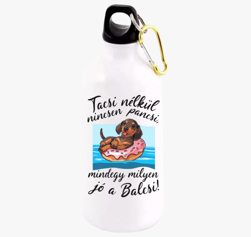 Tacsi nélkül nincsen pancsi barna tacsi kulacs