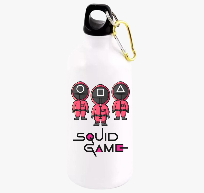 Squid Game - Chibi rózsaszín őrök kulacs