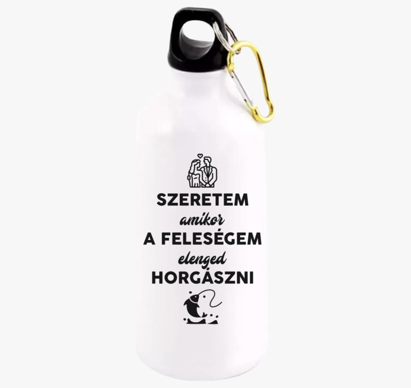 Szeretem amikor a feleségem elenged horgászni kulacs