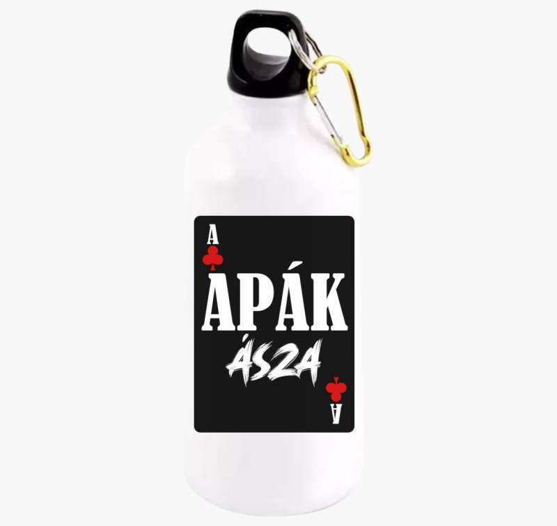 Apák ásza kártyás feliratos kulacs
