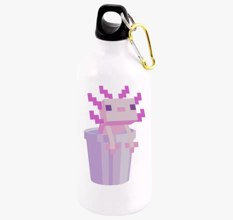 Minecraft axolotl a vödörben kulacs