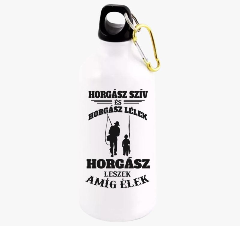 Horgász szív és horgász lélek kulacs