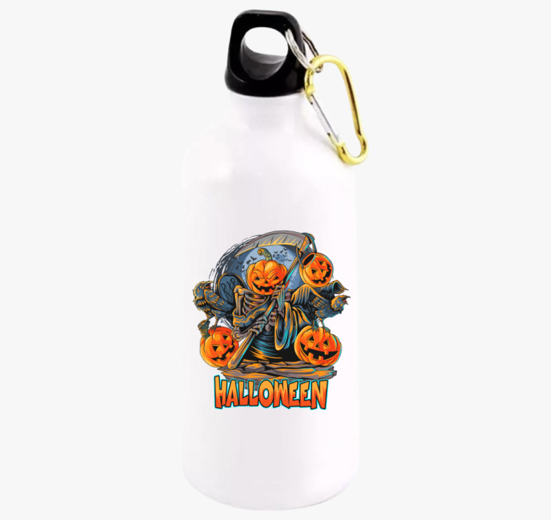 Halloweeni kaszás tök kulacs