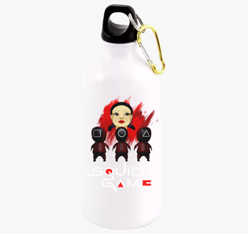 Squid Game poster style kulacs